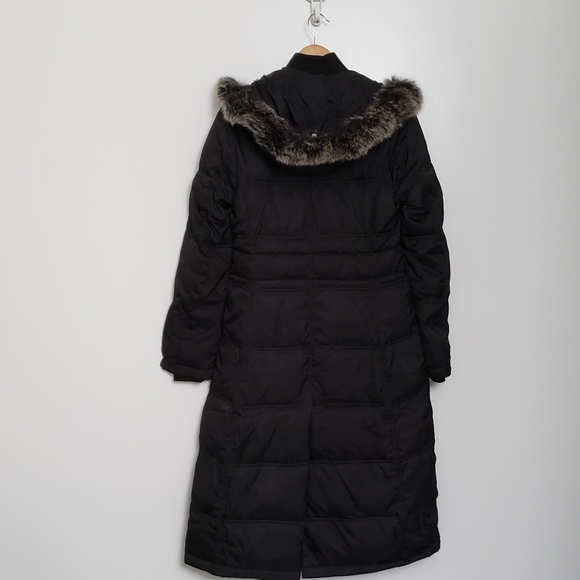 Laundry By Shelli Segal Down Puffer Extra Long Jacket/Coat Size XS Black - Picture 6 of 6